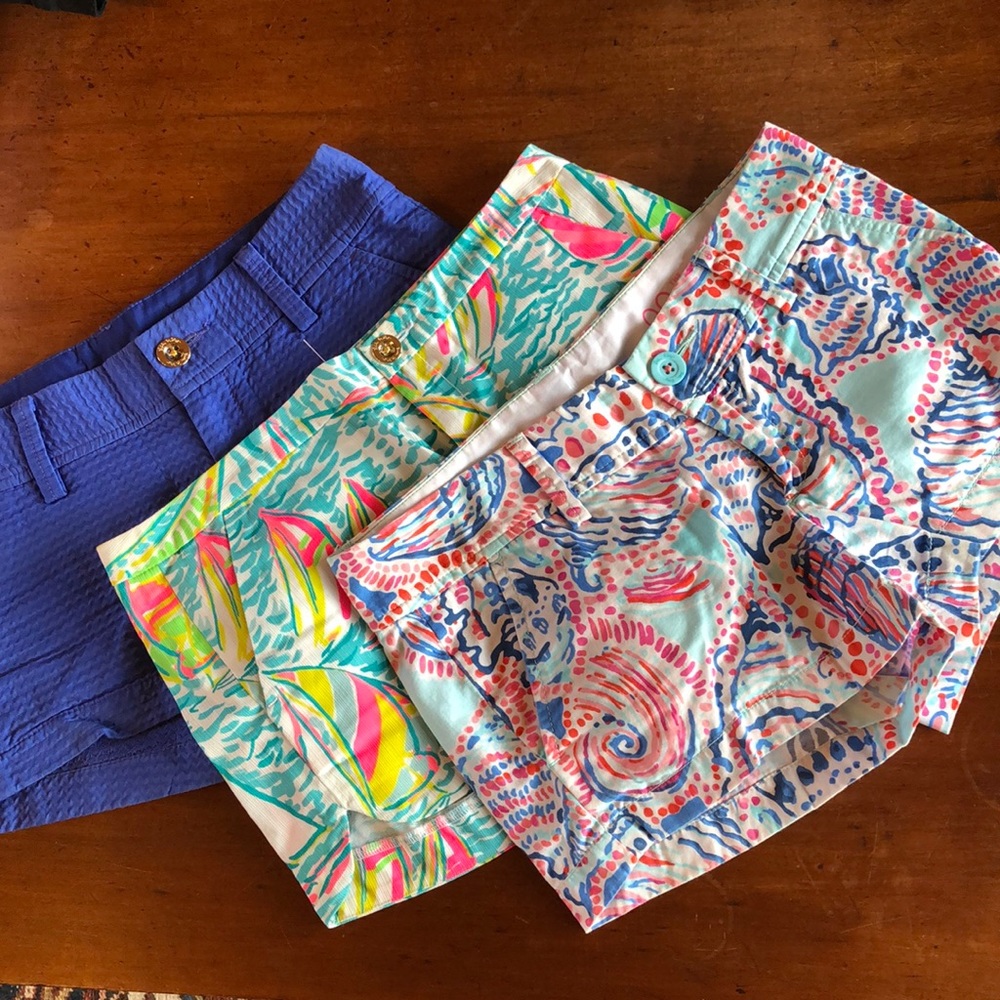 Three pairs LillyPulitzer shorts